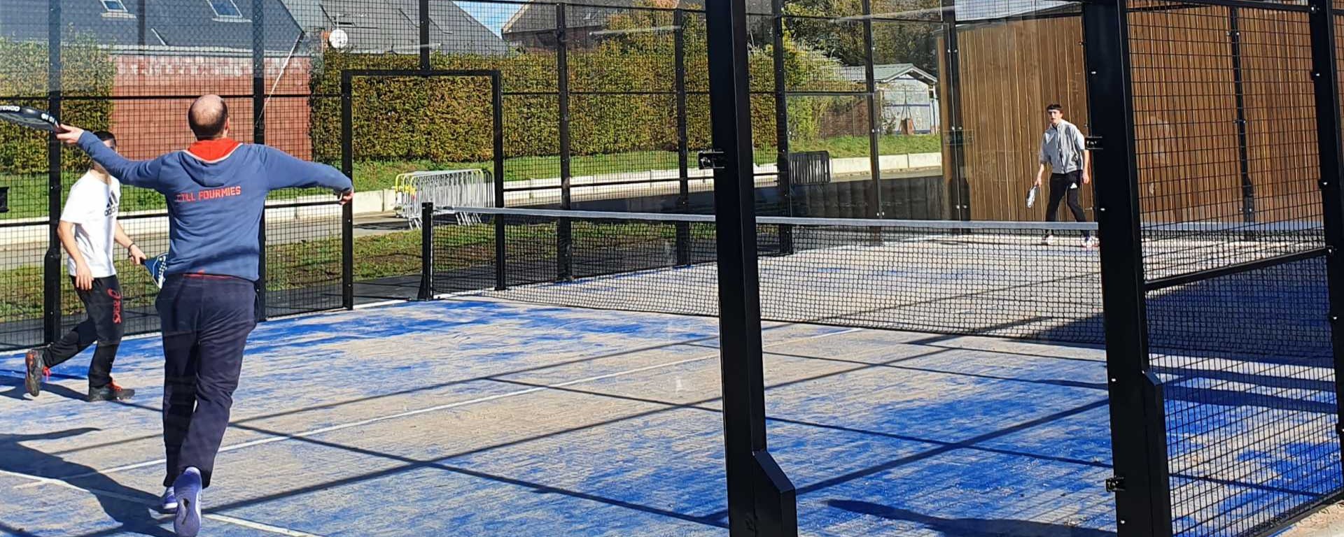 Photo du nouveau terrain de tennis du Stade Léo Lagrange