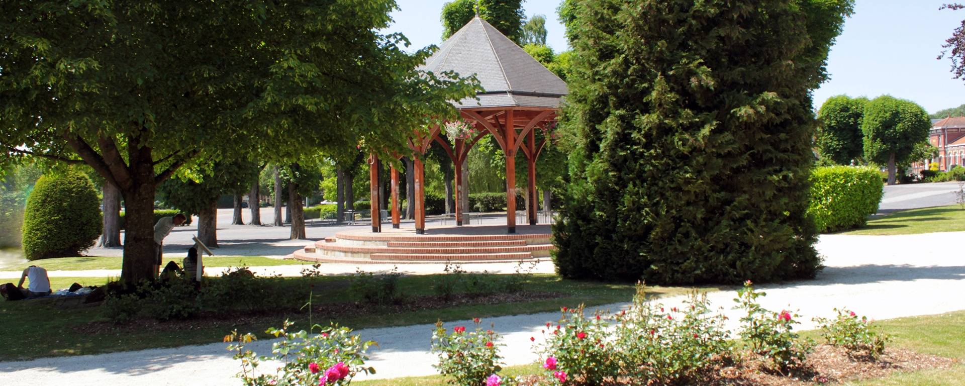 Le kiosque sur la Place Verte