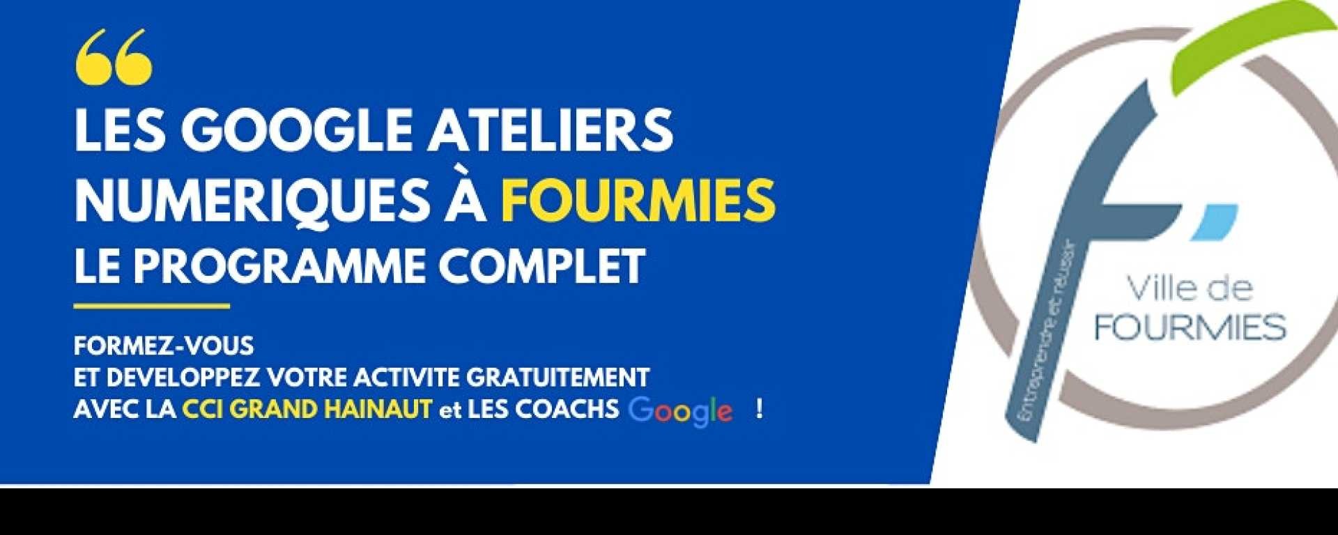 La ville de Fourmies en partenariat avec CCI Grand Hainaut vous propose des Ateliers numérique les 7 et 8 novembre