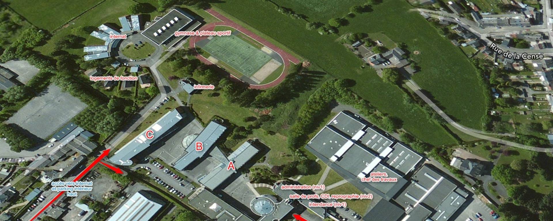 Vu satellite de la Cité scolaire Camille Claudel