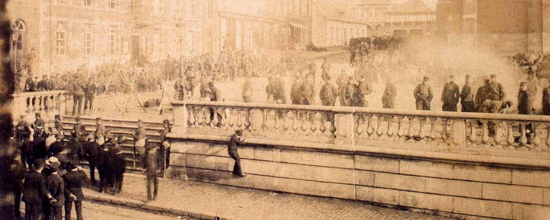 Fourmies. Mai 1891. Cantonnement militaire. Grand-Place.
Louis PERRON
© Écomusée de l’Avesnois – C
