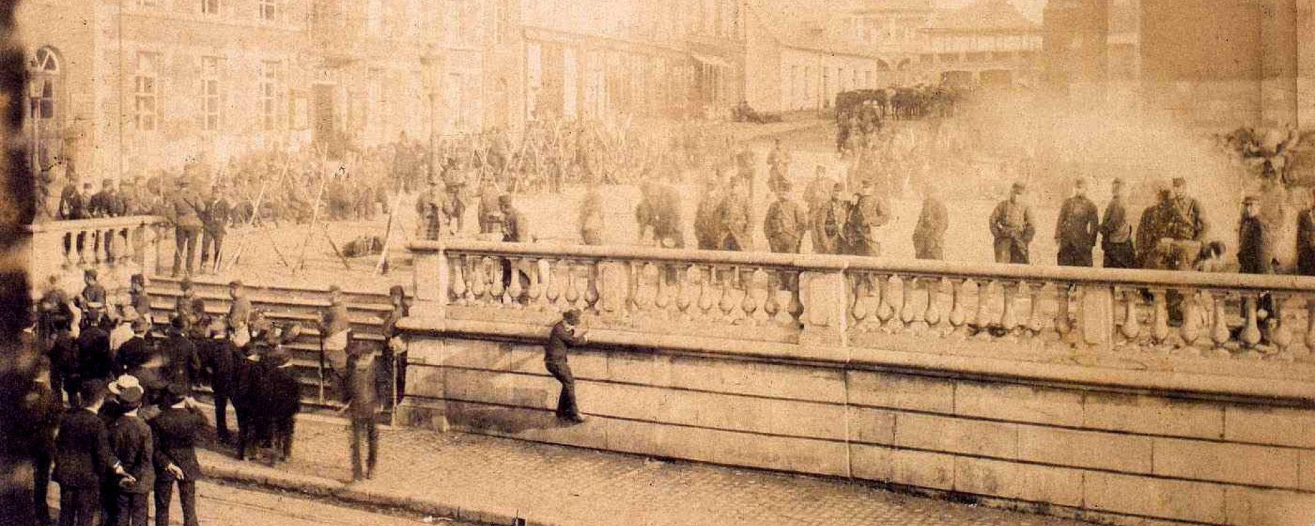 Fourmies. Mai 1891. Cantonnement militaire. Grand-Place.
Louis PERRON
© Écomusée de l’Avesnois – C