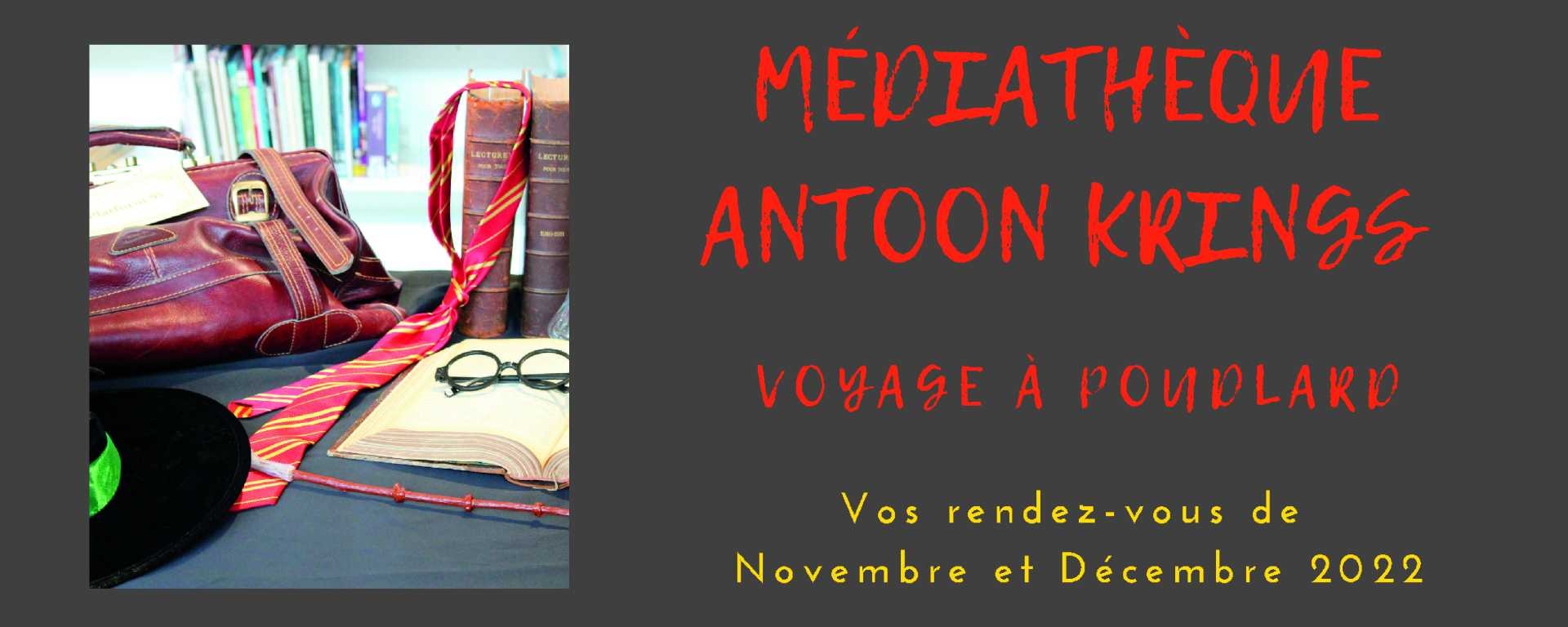 Retrouvez le programme de novembre et décembre à la Médiathèque