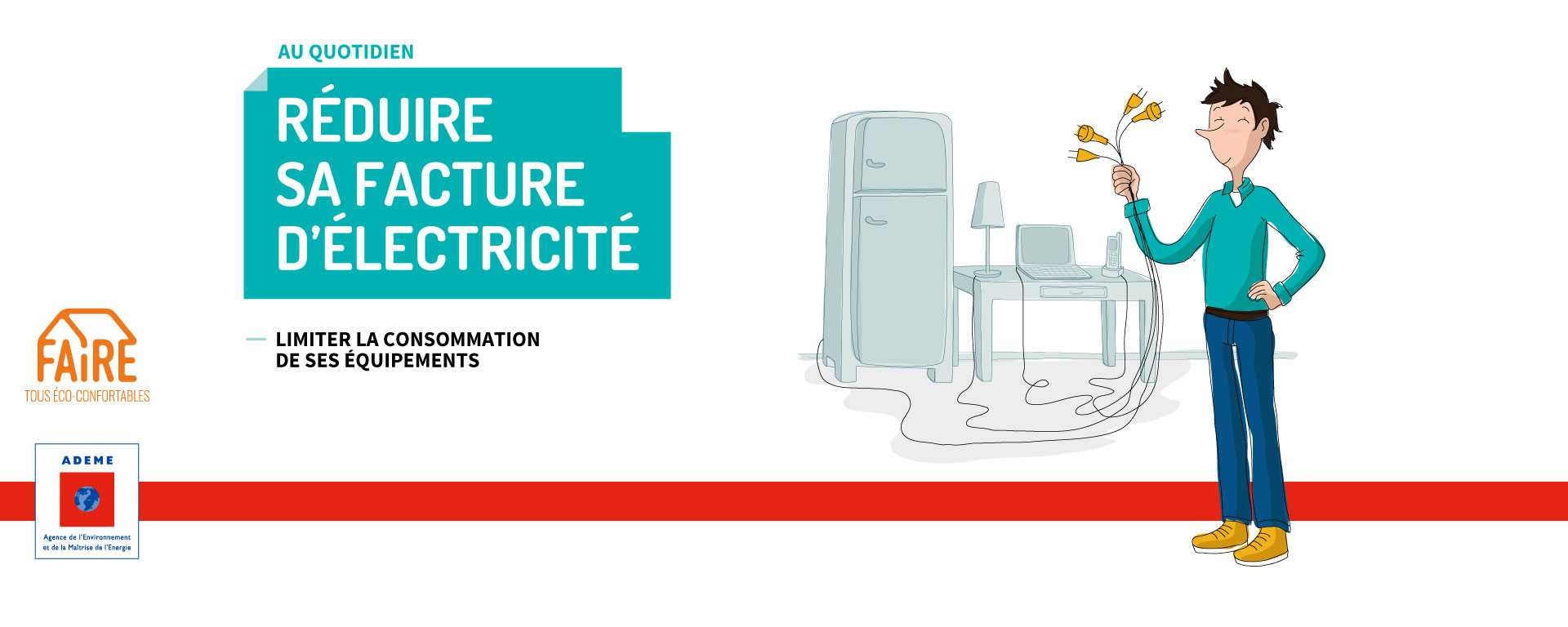 Pour réduire sa facture énergétique, il est nécessaire de réduire vos besoins en chauffage et eau chaude, faire des travaux de rénovation énergétique et aussi de vérifier également ses consommations d’électricité. La consommation d’électricité spécif