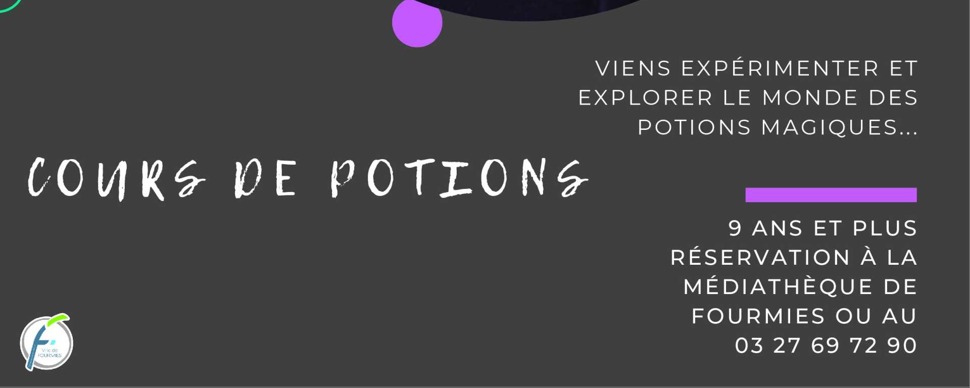 Viens expérimenter et explorer le monde des potions magiques !