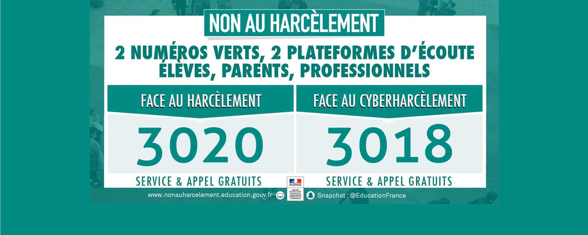 Non au harcèlement