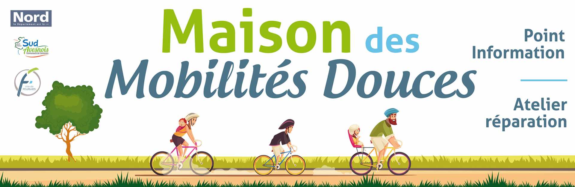 La maison des mobilités est un lieu où l’on peut, soit même, avec les conseils et l’aide de bénévoles, réparer son vélo.