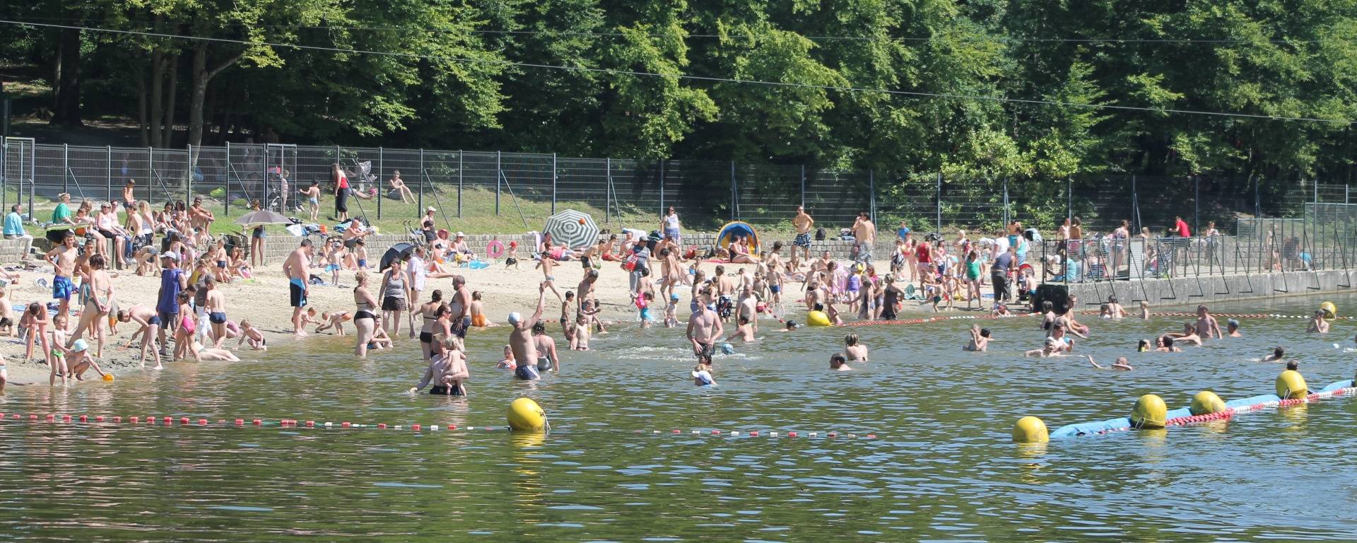 La plage en Juillet/Août